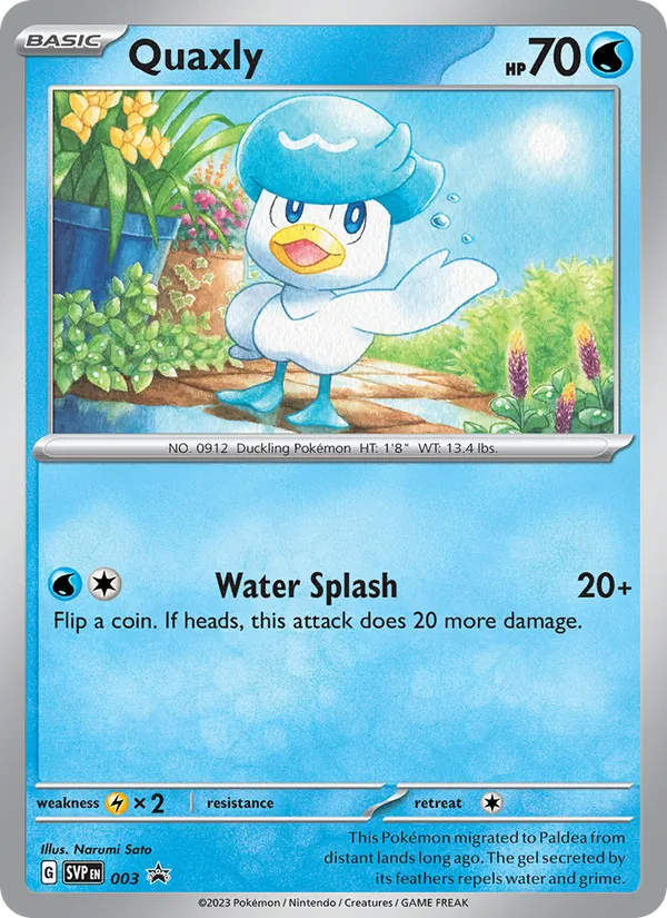 Quaxly - SVP Black Star Promos Pokemon Card