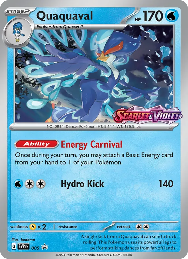 Quaquaval - SVP Black Star Promos Pokemon Card