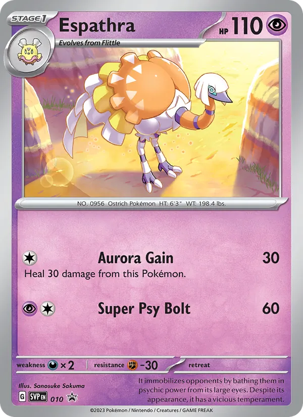 Espathra - SVP Black Star Promos Pokemon Card