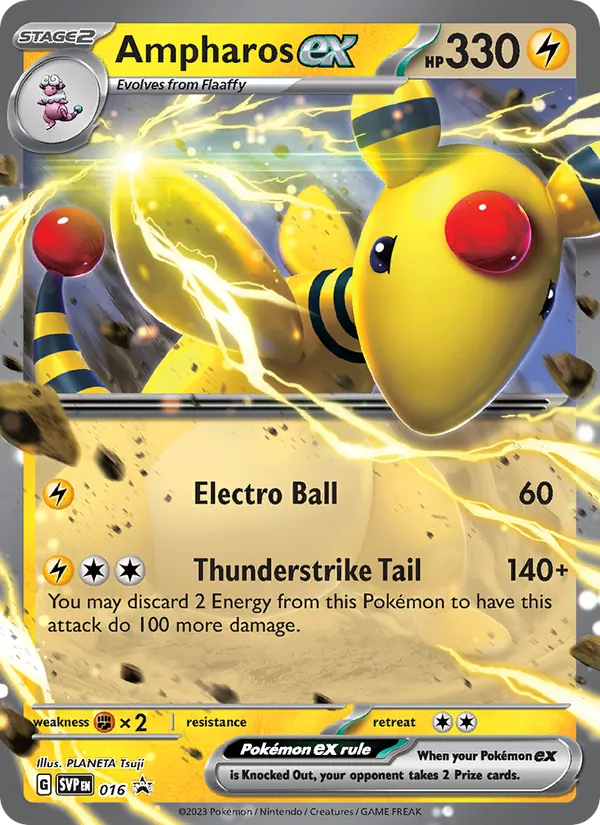 Ampharos ex - SVP Black Star Promos Pokemon Card