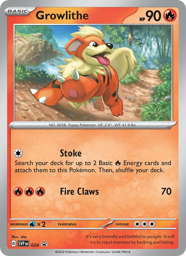 Growlithe - SVP Black Star Promos Pokemon Card