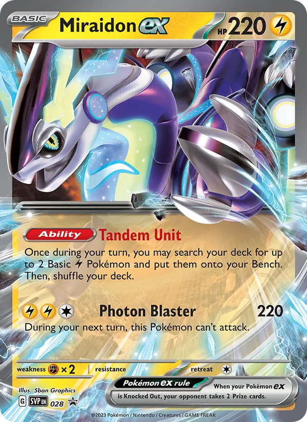 Miraidon ex - SVP Black Star Promos Pokemon Card