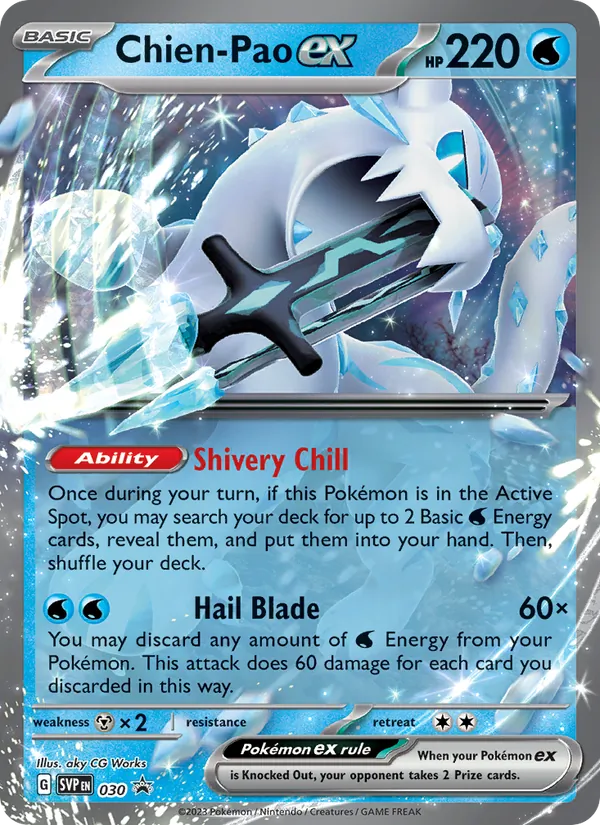 Chien-Pao ex - SVP Black Star Promos Pokemon Card