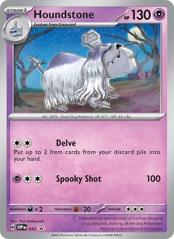 Houndstone - SVP Black Star Promos Pokemon Card