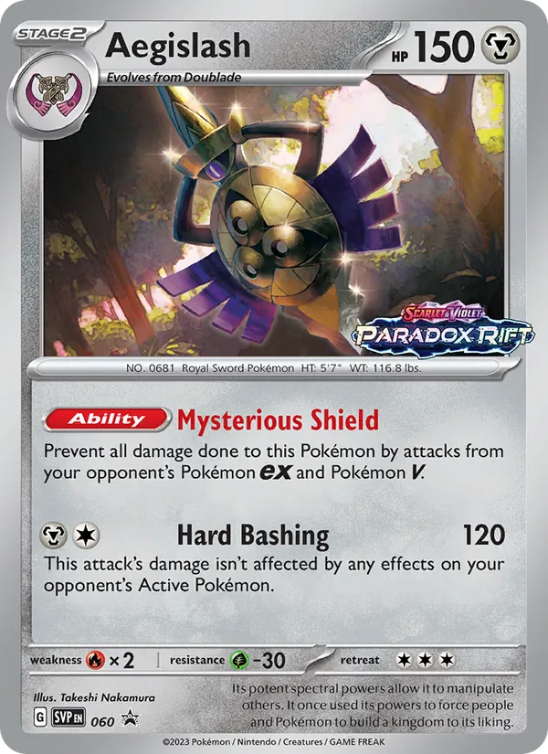 Aegislash - SVP Black Star Promos Pokemon Card