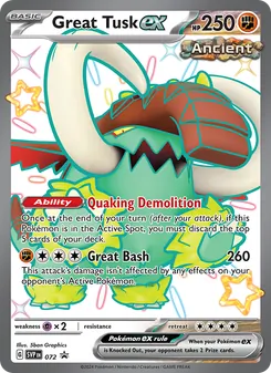Great Tusk ex - SVP Black Star Promos