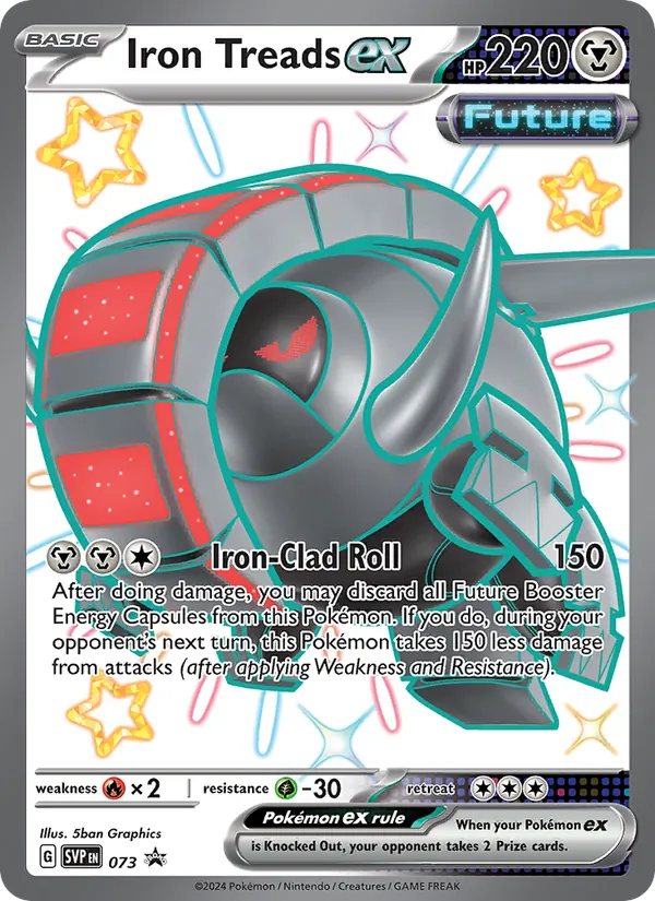 Iron Treads ex - SVP Black Star Promos Pokemon Card
