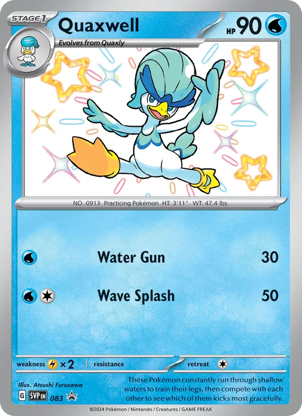 Quaxwell - SVP Black Star Promos Pokemon Card