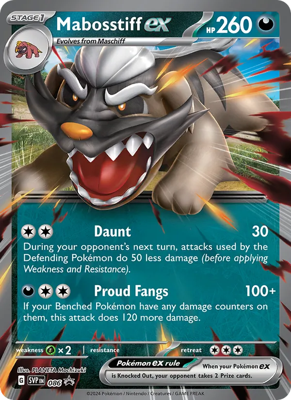 Mabosstiff ex - SVP Black Star Promos Pokemon Card