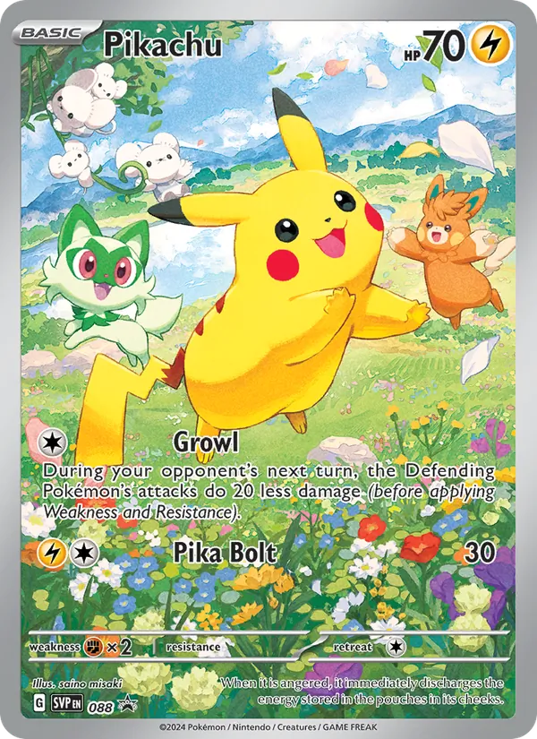 Pikachu - SVP Black Star Promos Pokemon Card