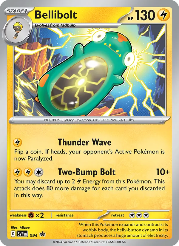 Bellibolt - SVP Black Star Promos Pokemon Card