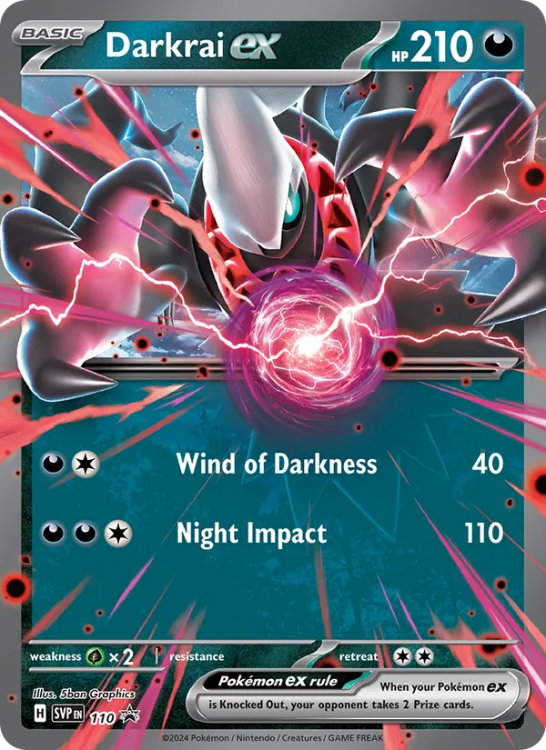 Darkrai ex - SVP Black Star Promos Pokemon Card