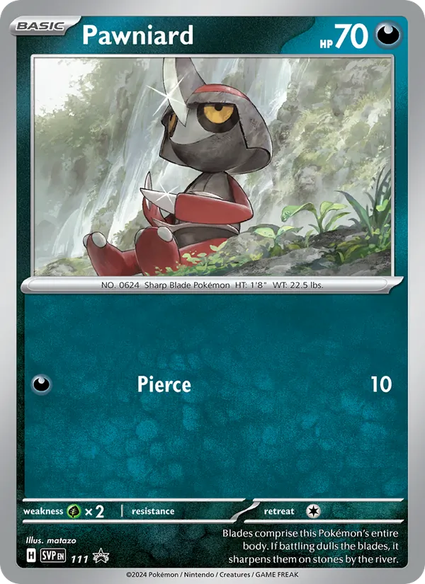 Pawniard - SVP Black Star Promos Pokemon Card