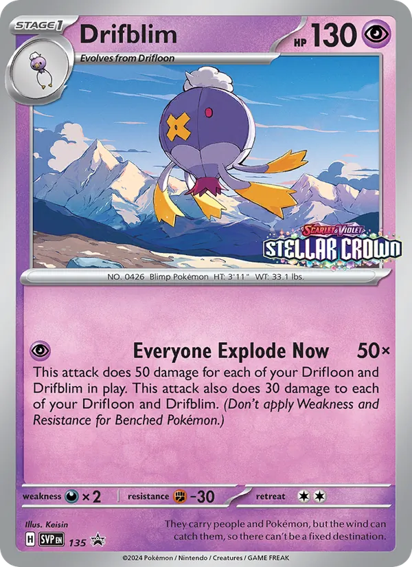 Drifblim - SVP Black Star Promos Pokemon Card