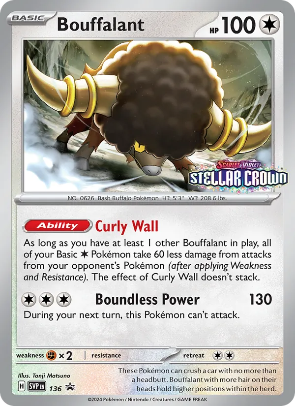 Bouffalant - SVP Black Star Promos Pokemon Card