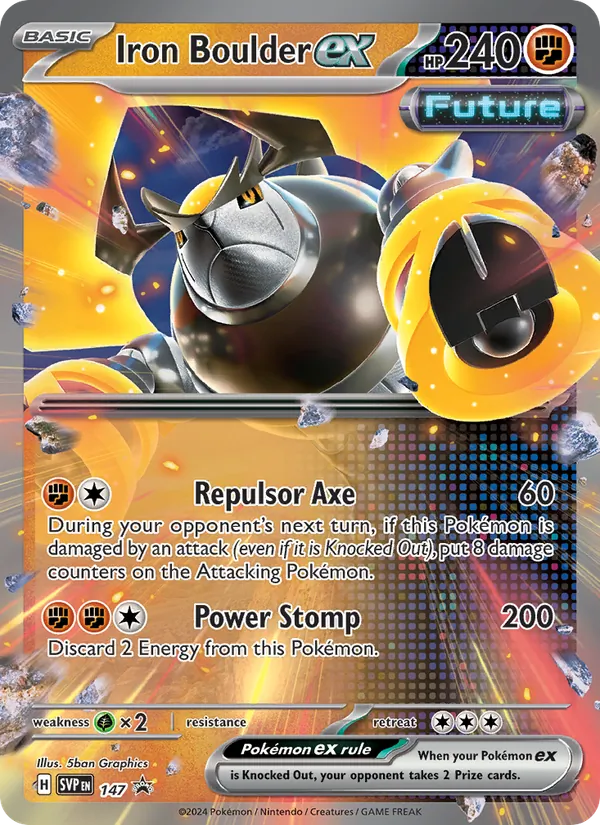 Iron Boulder ex - SVP Black Star Promos Pokemon Card