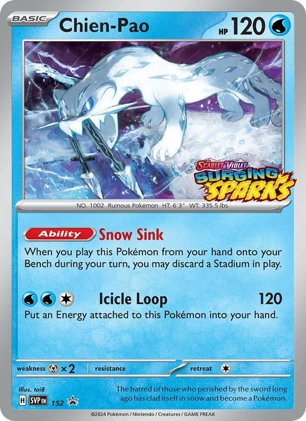 Chien-Pao - SVP Black Star Promos Pokemon Card