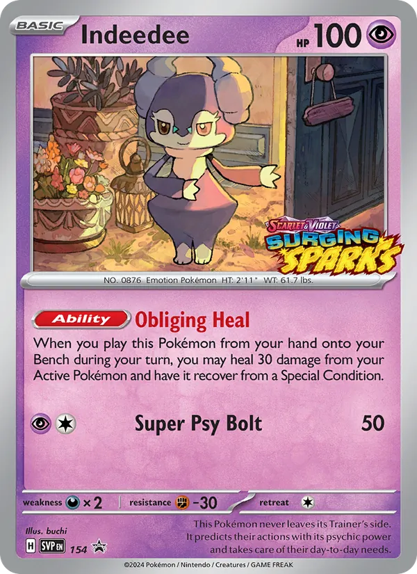 Indeedee - SVP Black Star Promos Pokemon Card