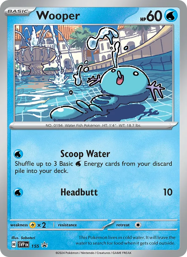 Wooper - SVP Black Star Promos Pokemon Card