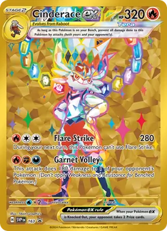Cinderace ex - SVP Black Star Promos