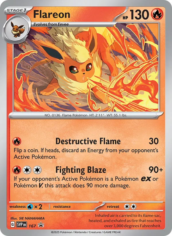 Flareon - SVP Black Star Promos Pokemon Card