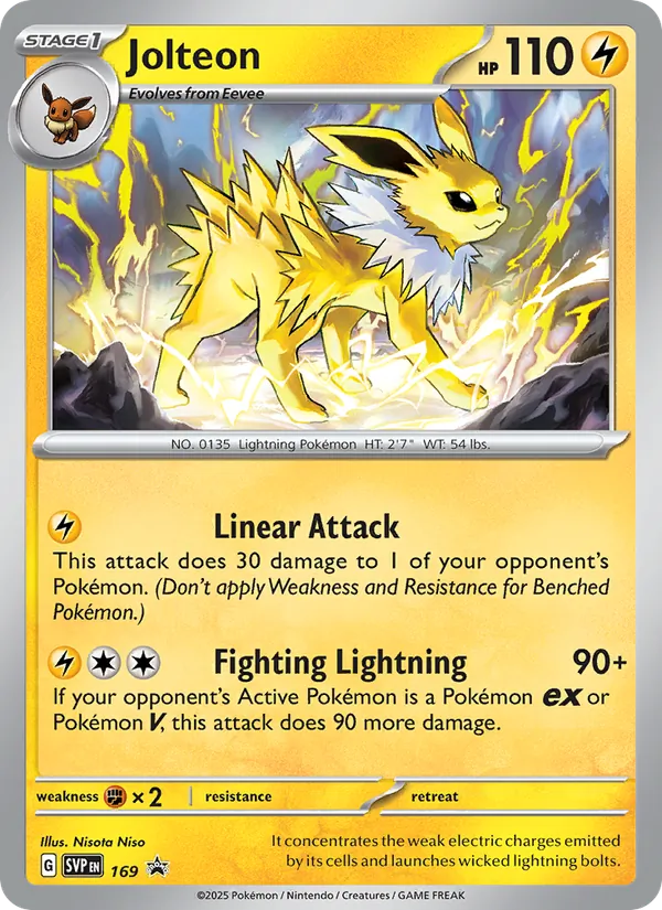 Jolteon - SVP Black Star Promos Pokemon Card