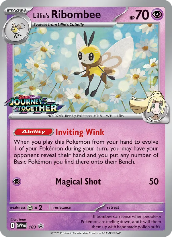 Lillie's Ribombee - SVP Black Star Promos Pokemon Card
