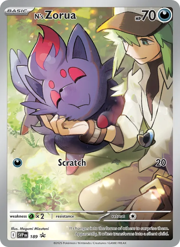 N's Zorua - SVP Black Star Promos Pokemon Card