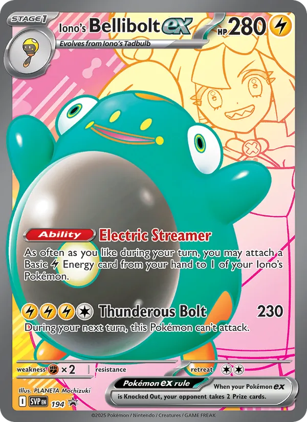Iono's Bellibolt ex - SVP Black Star Promos Pokemon Card