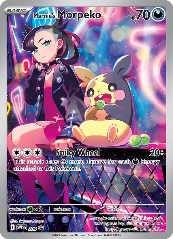 Marnie's Morpeko - SVP Black Star Promos Pokemon Card