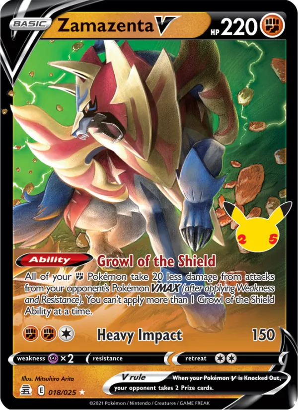 Zamazenta V - Celebrations Pokemon Card