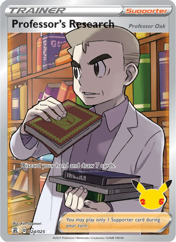 Professor's Research (Professor Oak) - Celebrations Pokemon Card