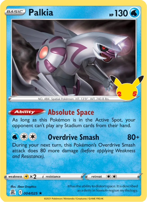 Palkia - Celebrations Pokemon Card