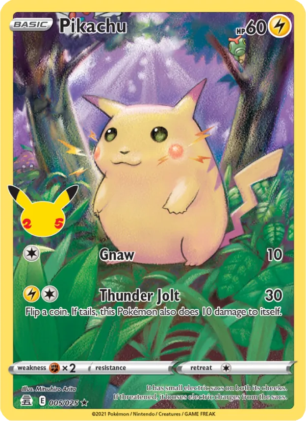 Pikachu - Celebrations Pokemon Card