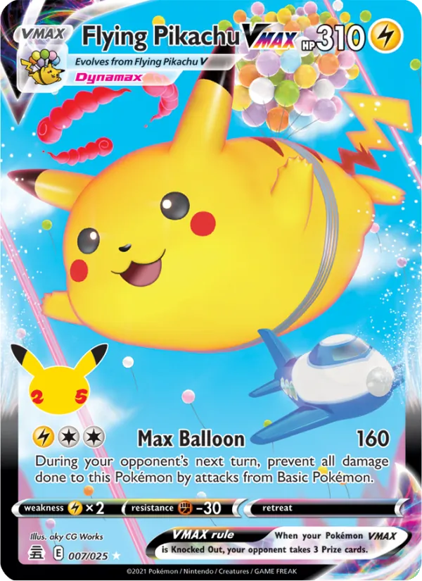 Flying Pikachu VMAX - Celebrations Pokemon Card