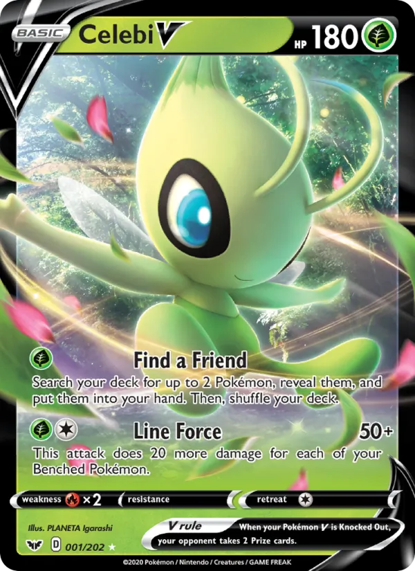 Celebi V - Sword & Shield Pokemon Card
