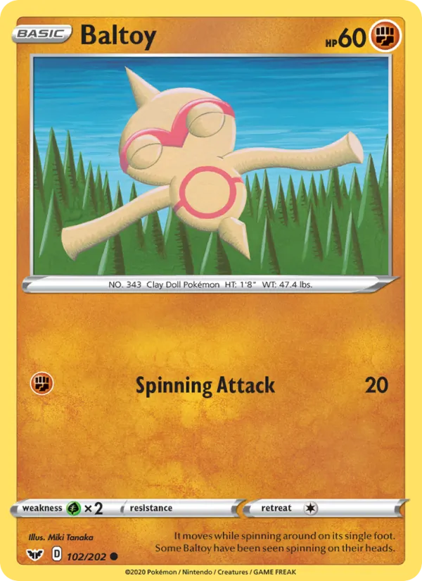Baltoy - Sword & Shield Pokemon Card