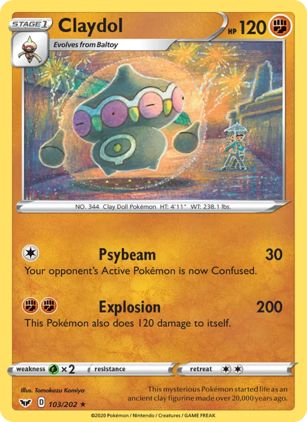 Claydol - Sword & Shield Pokemon Card