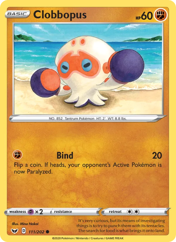 Clobbopus - Sword & Shield Pokemon Card
