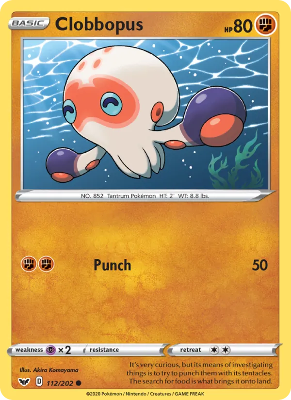 Clobbopus - Sword & Shield Pokemon Card