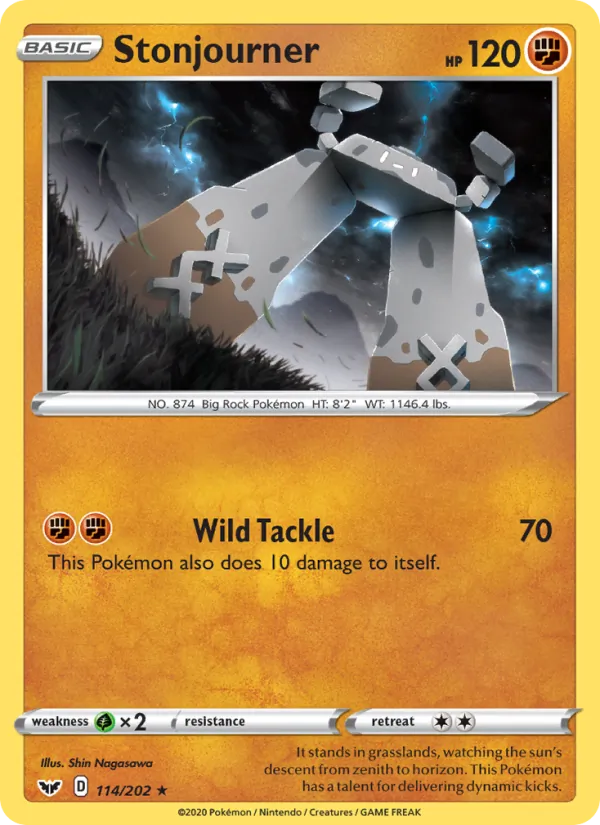 Stonjourner - Sword & Shield Pokemon Card