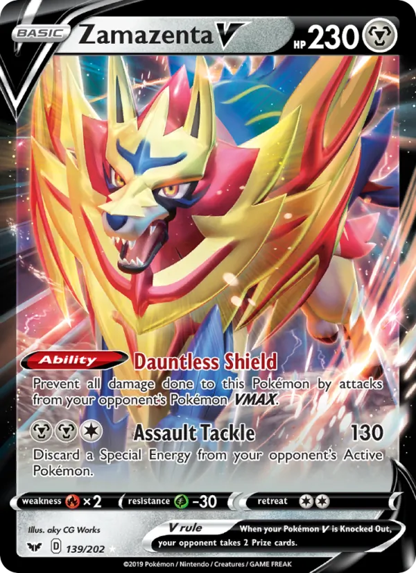 Zamazenta V - Sword & Shield Pokemon Card