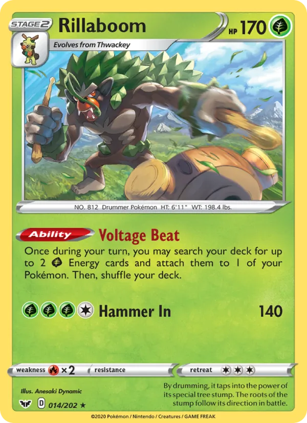 Rillaboom - Sword & Shield Pokemon Card