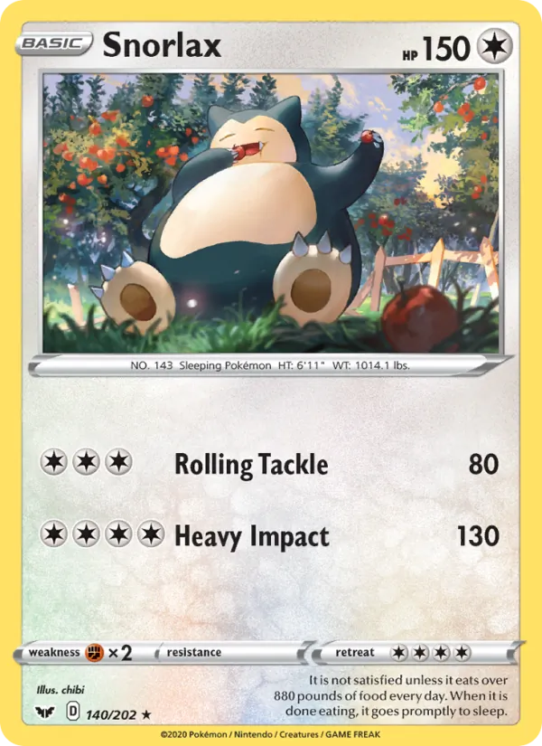 Snorlax - Sword & Shield Pokemon Card