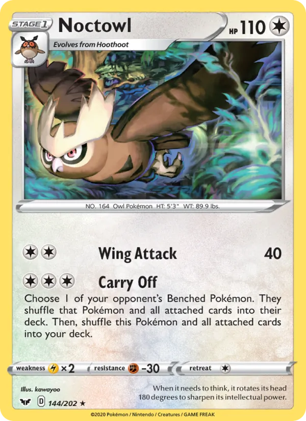 Noctowl - Sword & Shield Pokemon Card