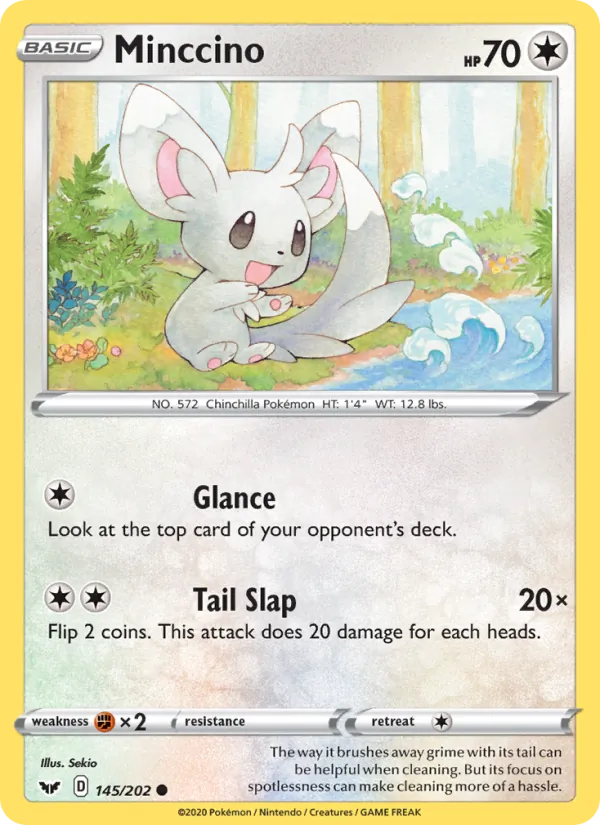 Minccino - Sword & Shield Pokemon Card