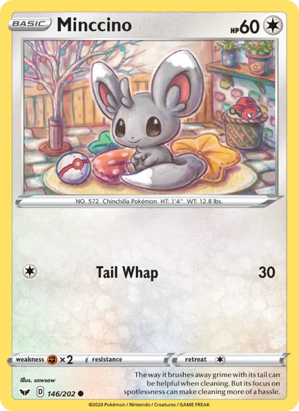 Minccino - Sword & Shield Pokemon Card
