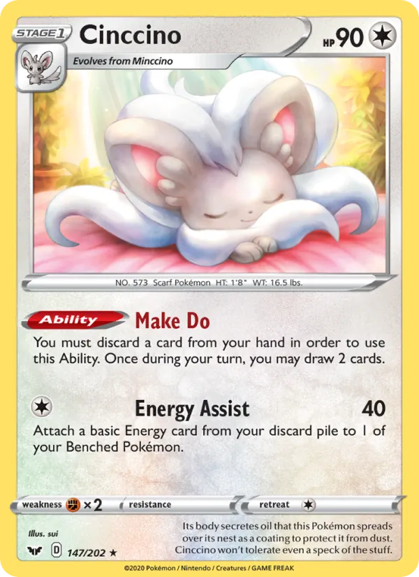 Cinccino - Sword & Shield Pokemon Card