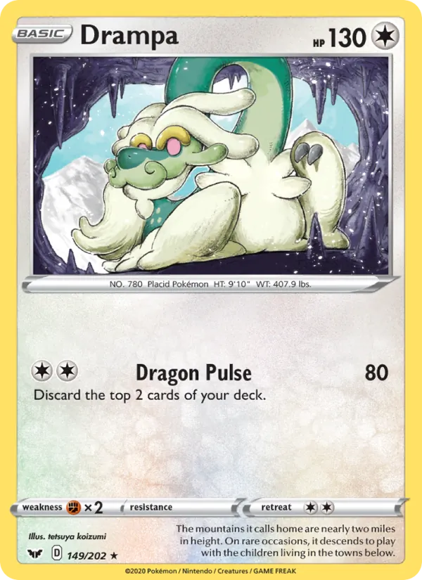 Drampa - Sword & Shield Pokemon Card