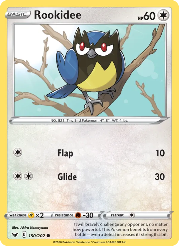 Rookidee - Sword & Shield Pokemon Card